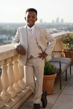 Little Tuxedos "Mason" Kids Tan Suit (5-Piece Set)