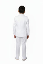 Little Tuxedos "Mason" Kids White Suit (5-Piece Set)