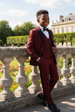 Little Tuxedos "Prodigy" Kids Burgundy Tuxedo (5-Piece Set)