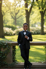 Little Tuxedos "Prodigy" Kids Dark Charcoal Tuxedo (5-Piece Set)