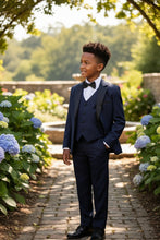 Little Tuxedos "Prodigy" Kids Navy Tuxedo (5-Piece Set)