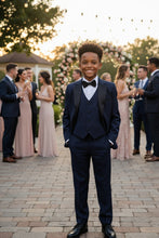 Little Tuxedos "Prodigy" Kids Navy Tuxedo (5-Piece Set)