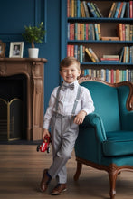 Little Tuxedos "Wyatt" Kids Heather Grey 4-Piece Barn Wedding Set