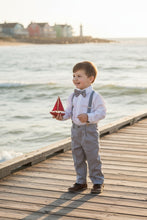 Little Tuxedos "Wyatt" Kids Heather Grey 4-Piece Barn Wedding Set