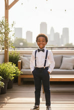 Little Tuxedos "Wyatt" Kids Navy 4-Piece Barn Wedding Set