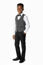 BLACKTIE "London" Kids Charcoal Tuxedo (5-Piece Set)