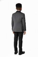 BLACKTIE "London" Kids Charcoal Tuxedo (5-Piece Set)