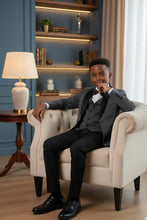 BLACKTIE "London" Kids Charcoal Tuxedo (5-Piece Set)