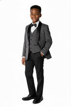 BLACKTIE "London" Kids Charcoal Tuxedo (5-Piece Set)