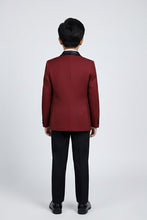 BLACKTIE "London" Kids Wine Tuxedo (5-Piece Set)