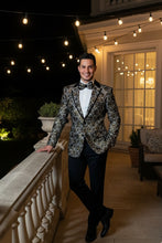 Xander Xiao "Mystic" Black & Gold Blazer Jacket