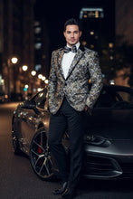 Xander Xiao "Mystic" Black & Gold Blazer Jacket