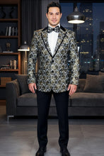Xander Xiao "Mystic" Black & Gold Blazer Jacket