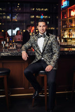 Xander Xiao "Mystic" Black & Gold Blazer Jacket