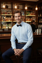 Cardi "Jamison" Blue Twill Spread Collar Dress Shirt