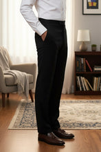 BLACKTIE "Washington" Black Stretch Blend Tuxedo Pants
