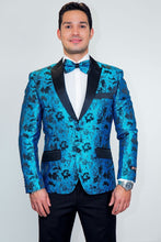 Xander Xiao "Amsterdam" Turquoise Tuxedo Jacket