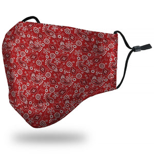 CARDI Kids "Bandana" Red Face Mask