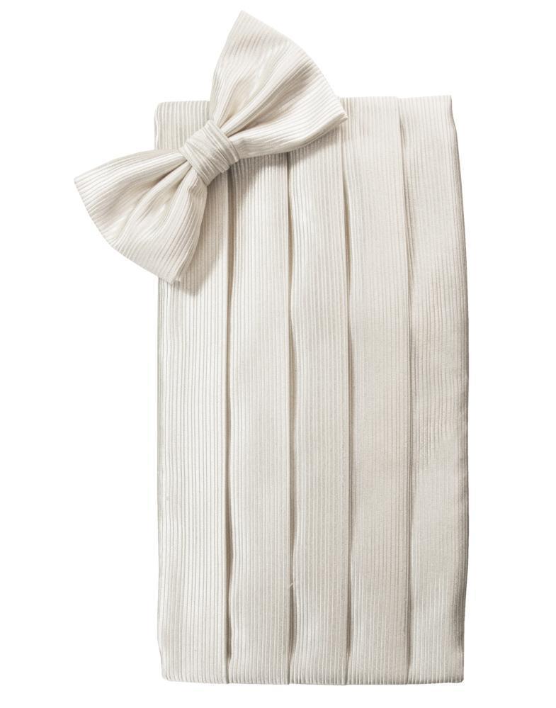 Ivory Faille Silk Ascot Ivory Faille Silk Ascot