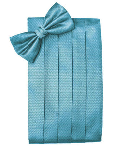 Cardi Blue Ice Herringbone Cummerbund
