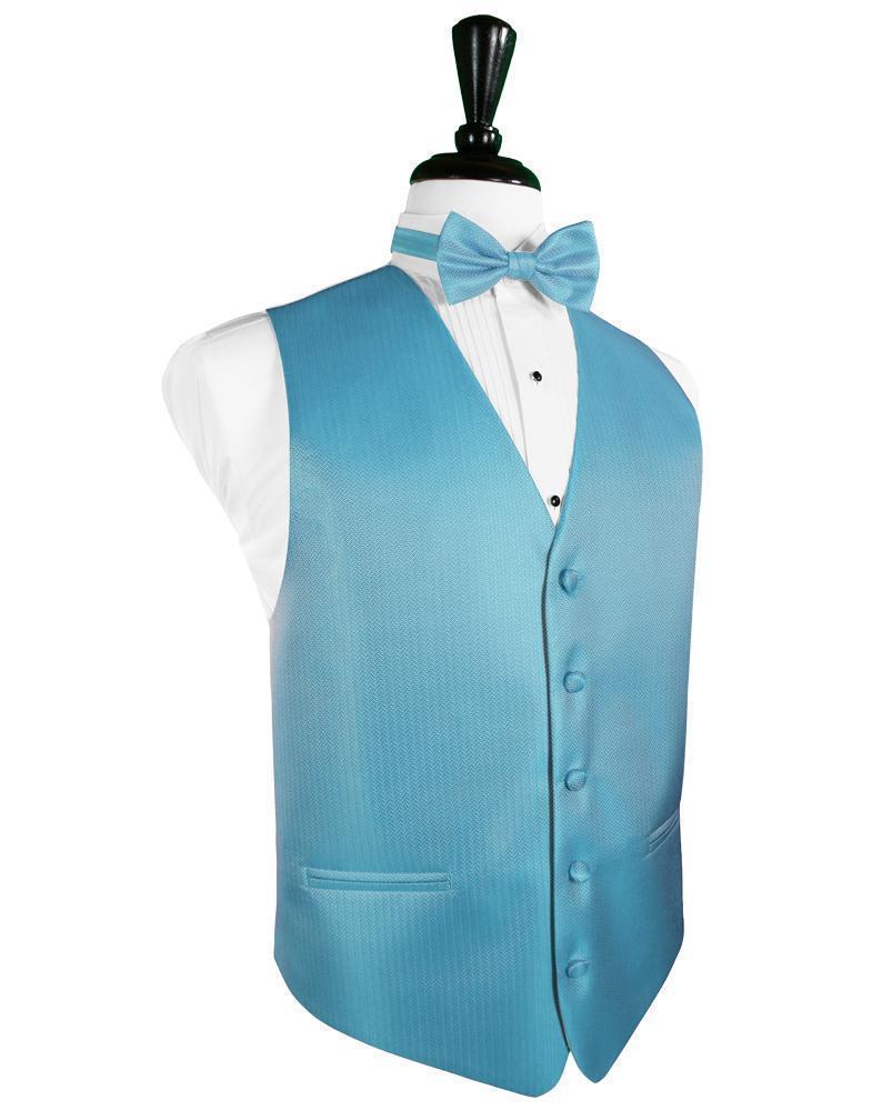 Blue Ice Herringbone Necktie Blue Ice Herringbone Necktie
