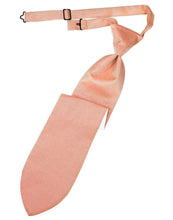 Cardi Pre-Tied Coral Herringbone Necktie