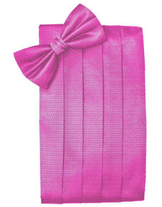 Cardi Fuchsia Herringbone Kids Cummerbund