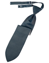 Cardi Pre-Tied Haze Blue Herringbone Necktie