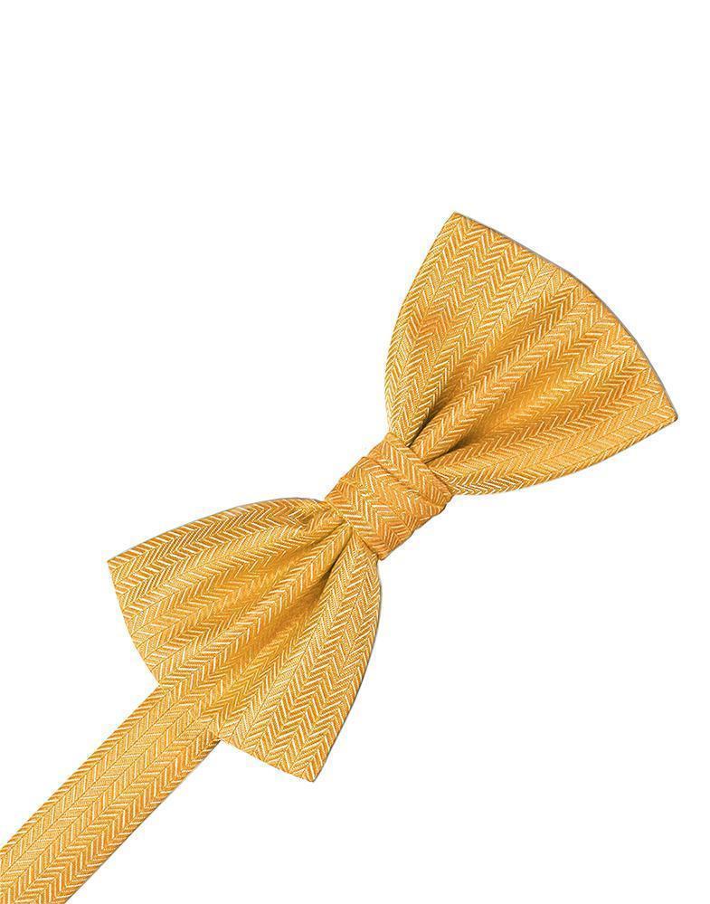 Cardi Mandarin Herringbone Kids Bow Tie