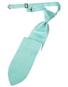 Cardi Pre-Tied Pool Herringbone Necktie