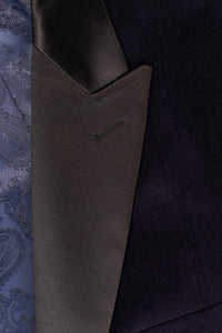 BLACKTIE "Liam" Navy Velvet Jacket