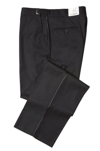 Cardi "Christopher" Black Luxury Viscose Blend Tuxedo Pants