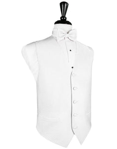Cardi White Palermo Tuxedo Vest