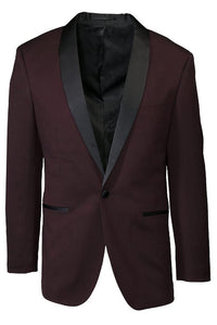 BLACKTIE "Sebastian" Burgundy Pindot Tuxedo Jacket