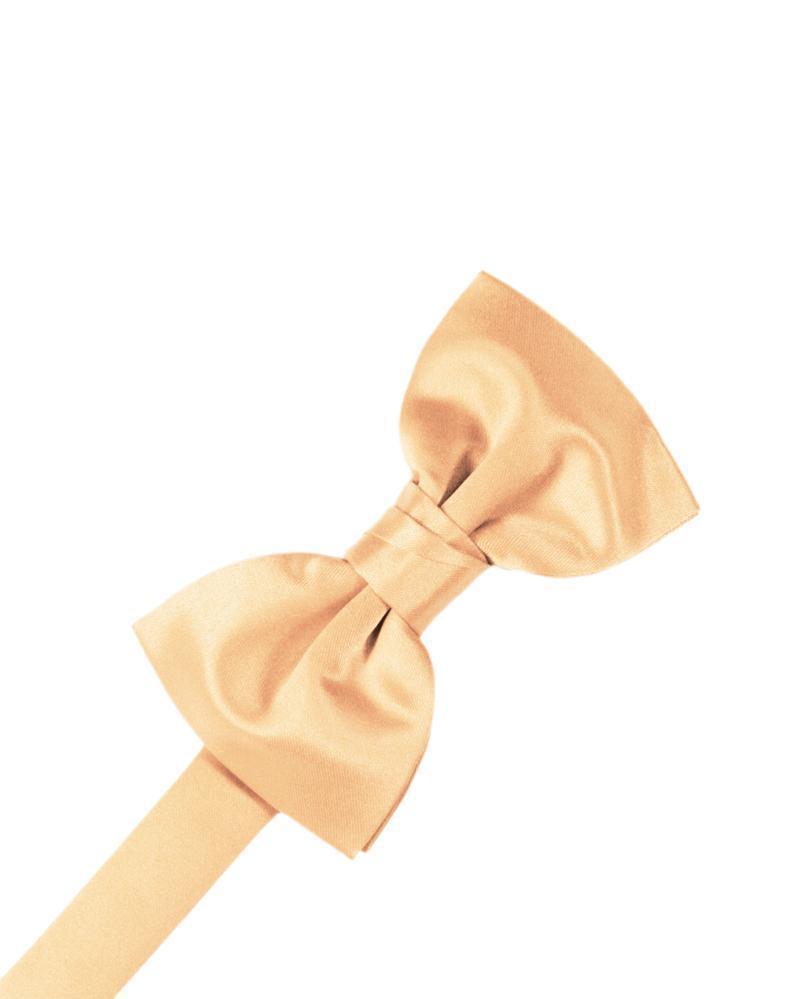 Cardi Pre-Tied Apricot Luxury Satin Bow Tie