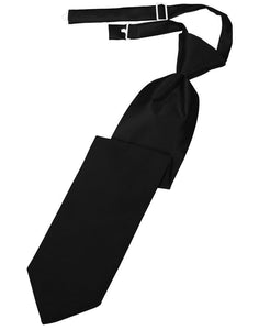 Cardi Black Luxury Satin Kids Necktie