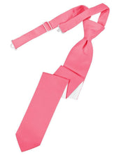 Cardi Pre-Tied Bubblegum Luxury Satin Skinny Necktie