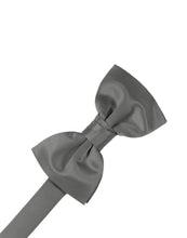 Cardi Pre-Tied Charcoal Luxury Satin Bow Tie