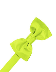 Cardi Lime Luxury Satin Kids Bow Tie