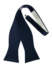 Cardi Self Tie Marine Luxury Satin Bow Tie