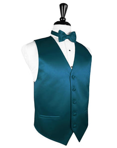 Cardi Oasis Luxury Satin Tuxedo Vest