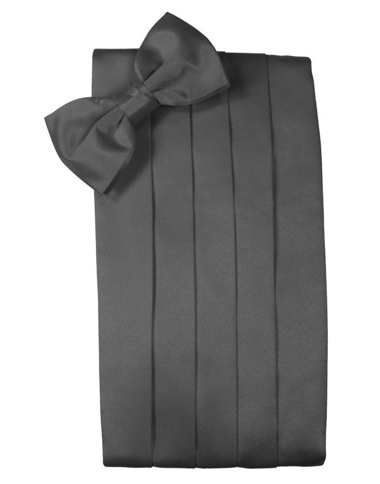 Cardi Pewter Luxury Kids Satin Cummerbund