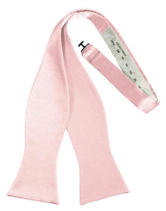 Cardi Self Tie Pink Luxury Satin Bow Tie