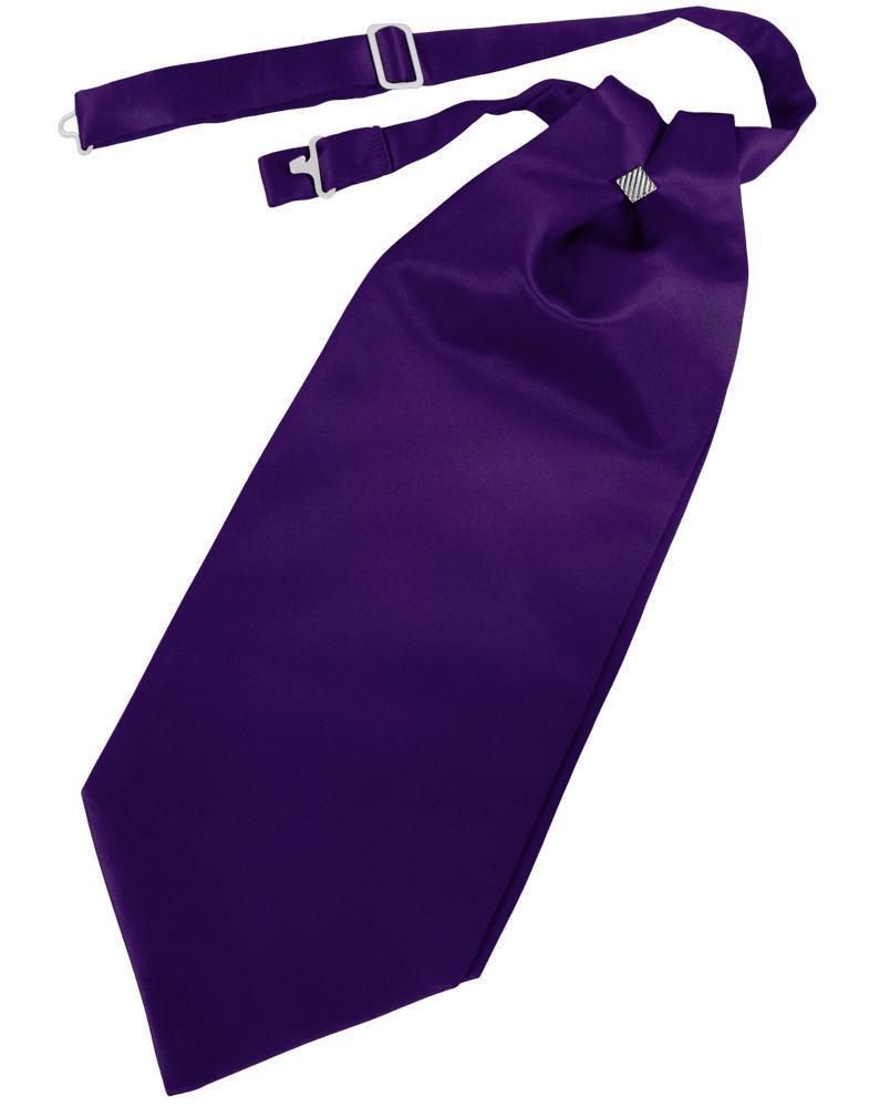 Cardi Purple Solid Satin Kids Cravat