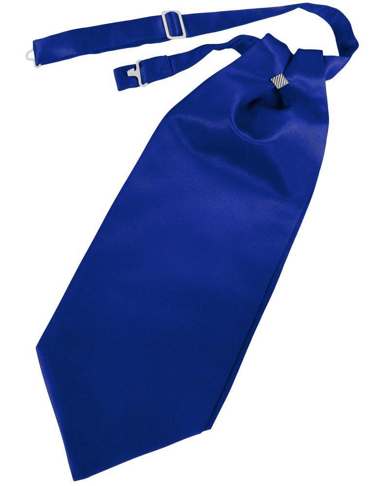 Cardi Royal Blue Solid Satin Kids Cravat