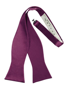 Cardi Self Tie Sangria Luxury Satin Bow Tie
