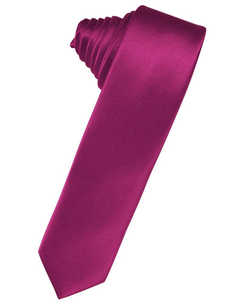Cardi Self Tie Watermelon Luxury Satin Skinny Necktie