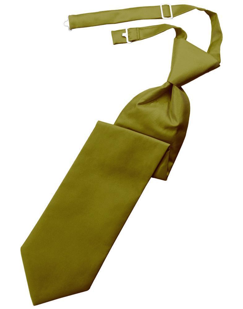 Gold Solid Twill Kids Necktie Gold Solid Twill Kids Necktie