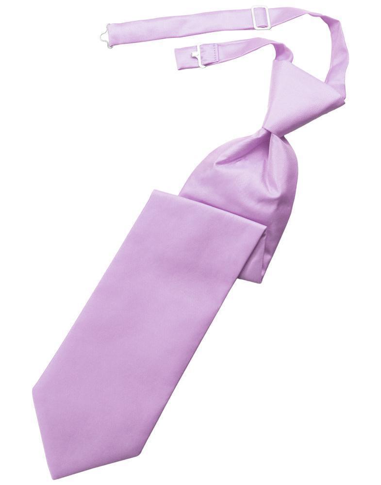 Cardi Lavender Solid Twill Kids Necktie