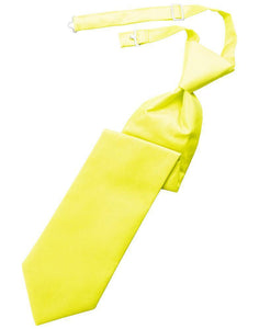 Cardi Lemon Solid Twill Kids Necktie